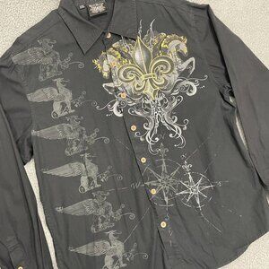 Brad Butter Shirt Men XXL Y2K Style Button Down